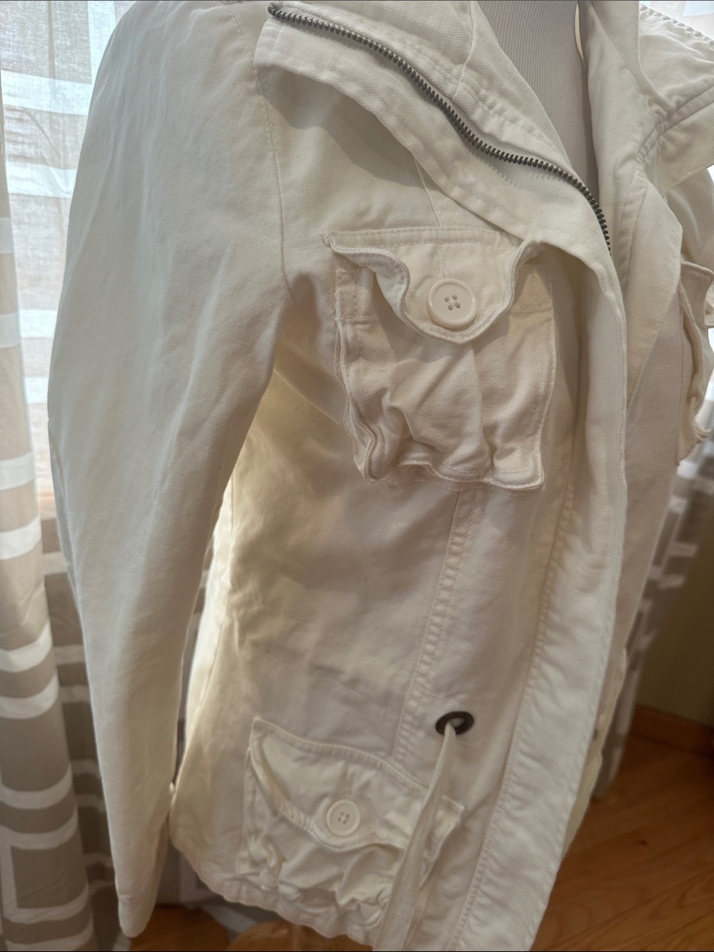 NWT Roots White Utility Jacket - Picture 6 of 6